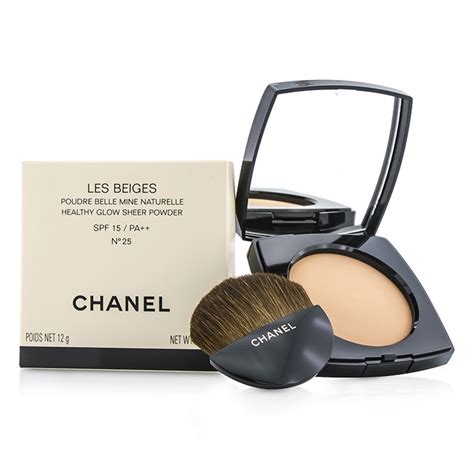 chanel les beiges healthy glow sheer powder no 25